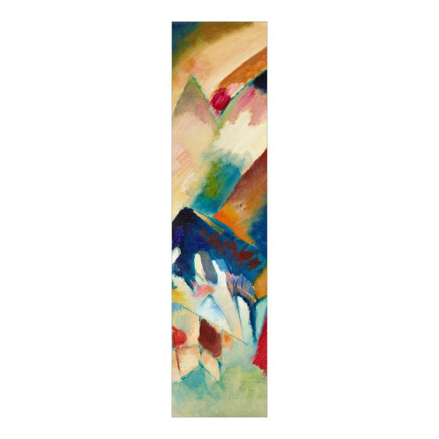 set tende a pannello Wassily Kandinsky - Paesaggio con chiesa (Paesaggio con macchie rosse)