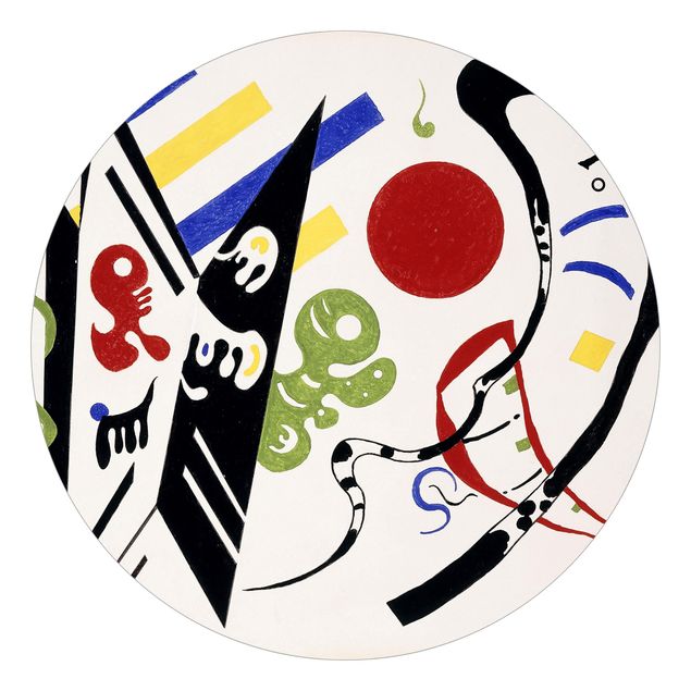 Carta da parati rotonda autoadesiva - Wassily Kandinsky - Reciproque