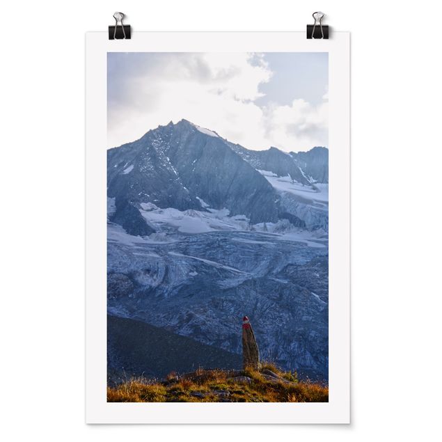 Poster - Sentiero marcato nelle Alpi