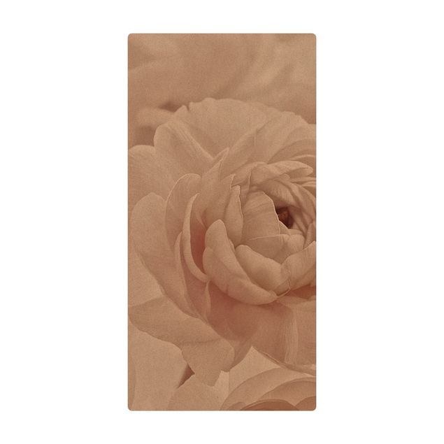 Tappetino di sughero - Fioritura bianca in un mare di fiori - Formato verticale 1:2