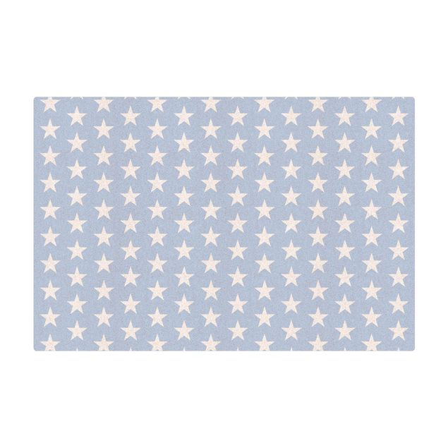 Tappetino di sughero - Stelle bianche su blu - Formato orizzontale 3:2