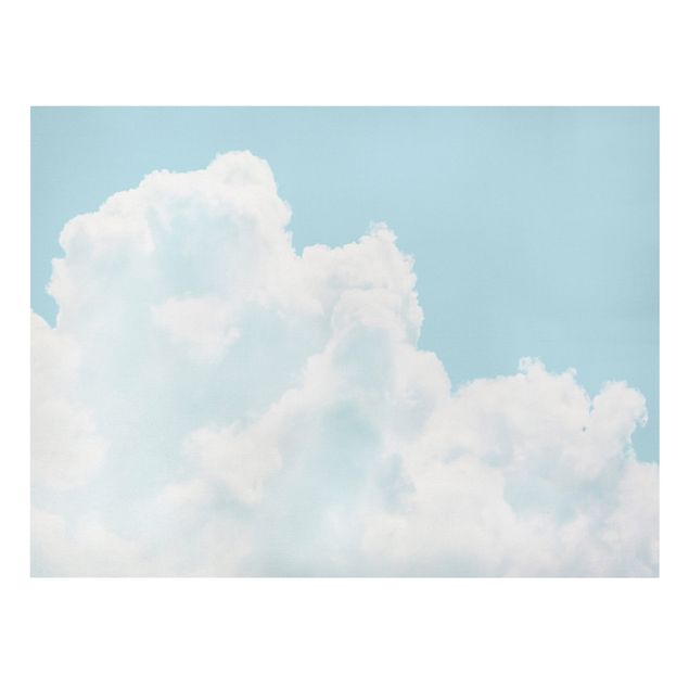 Stampa su tela - Nuvole bianche nel cielo blu - Orizzontale 4:3