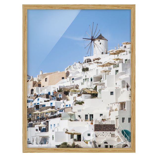 Poster con cornice - Grecia bianca