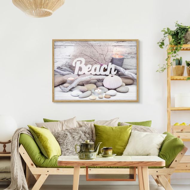 Poster con cornice - Decorazione wellness beach