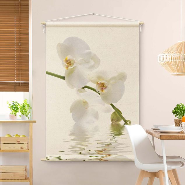 Arazzi da parete xxl White Orchid Waters