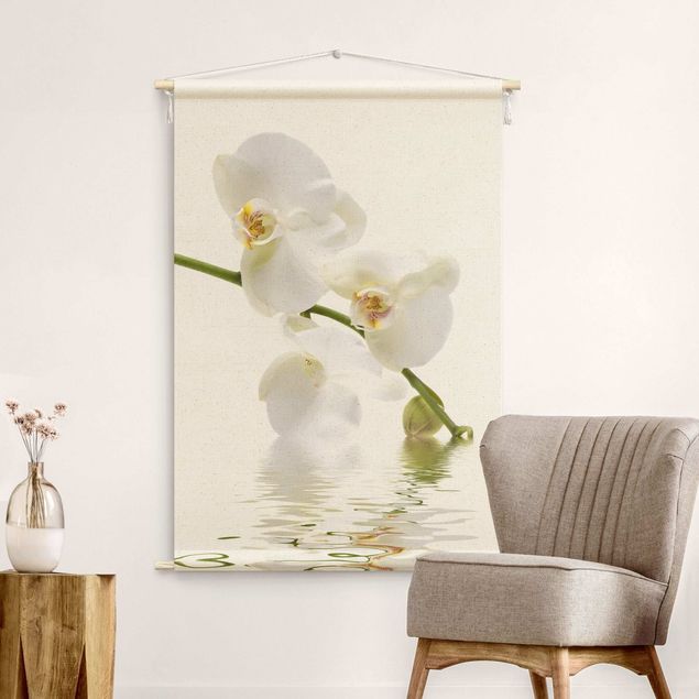 Arazzi da parete fiori White Orchid Waters