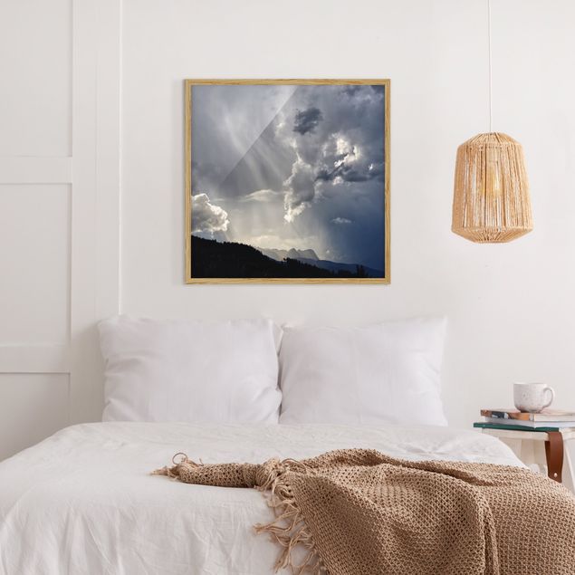 Poster con cornice - Nuvole selvagge