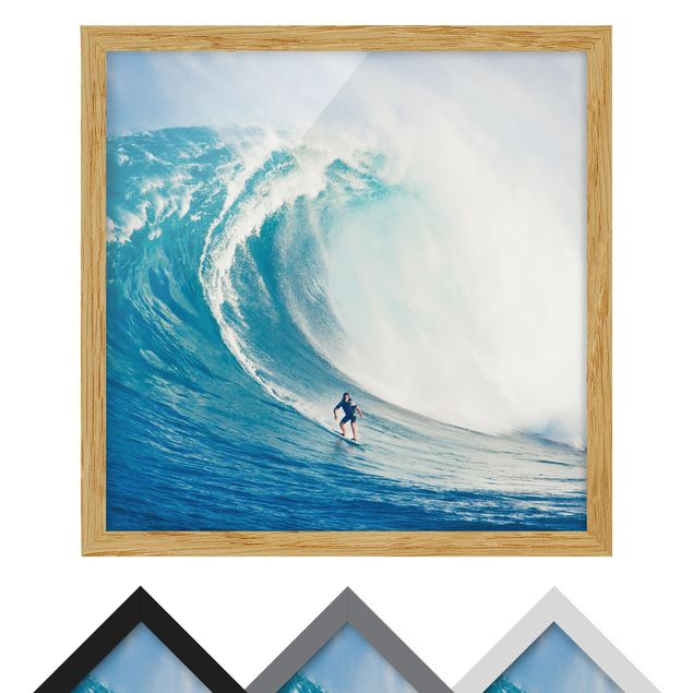 Poster con cornice - Surf da paura