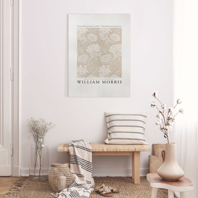 Quadri moderni per soggiorno William Morris - Chrysanthemum Pattern Beige