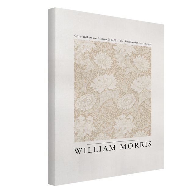 Stampa su tela William Morris - Chrysanthemum Pattern Beige