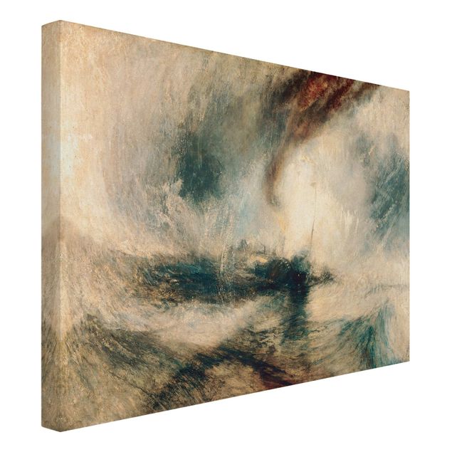 Quadri su tela William Turner - Tempesta di neve - Barca a vapore al largo della bocca del porto
