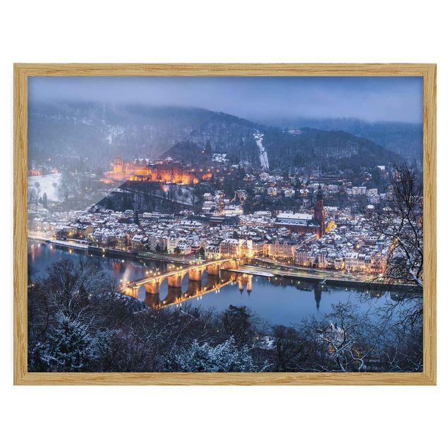 Poster con cornice - Winter Heidelberg.