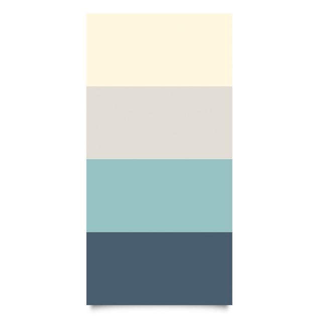 Pellicola adesiva - Colori per la casa righe laguna - cachemire sabbia pastello turchese blu ardesia