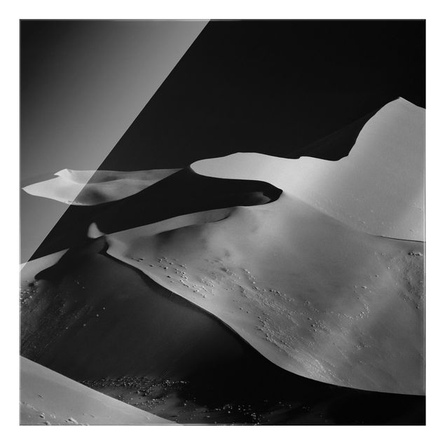 Quadro in vetro - Deserto - Estratto Dunes - Quadrato 1:1