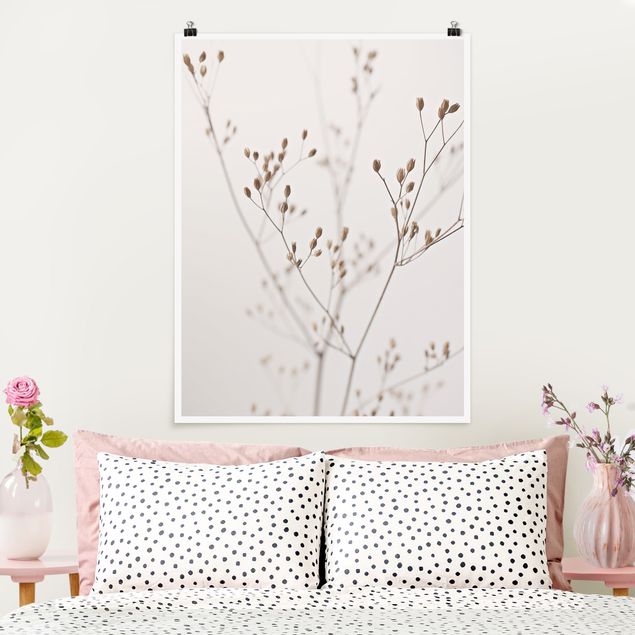 Poster - Delicate gemme su ramo di fiori selvatici