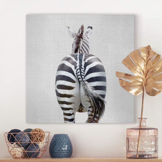 quadri con animali Zebra da dietro