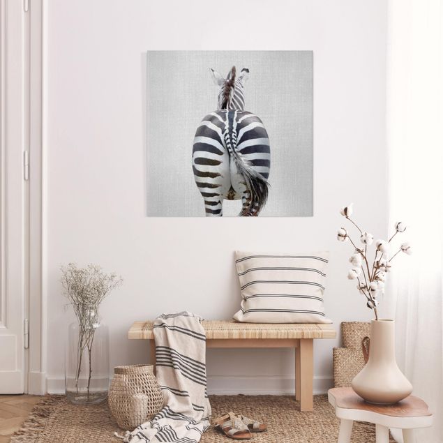 Tela zebra Zebra da dietro