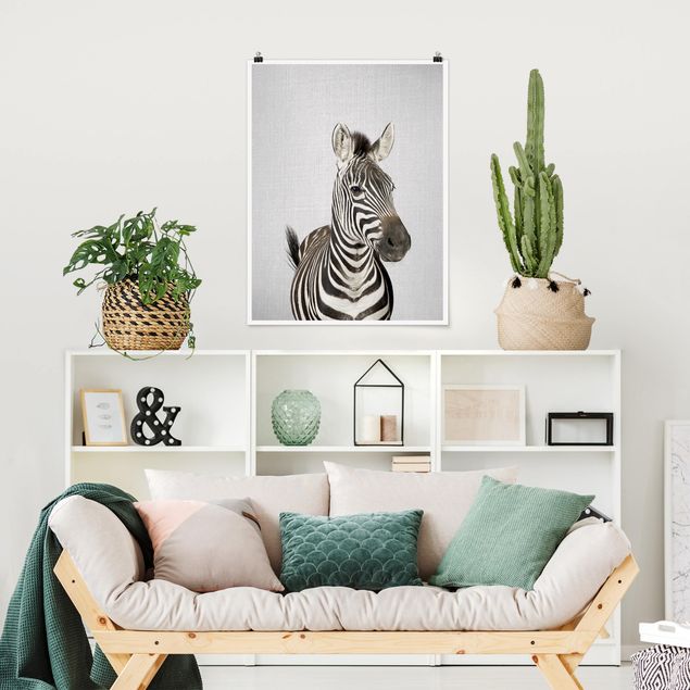 Poster cameretta bambini animali Zebra Zilla