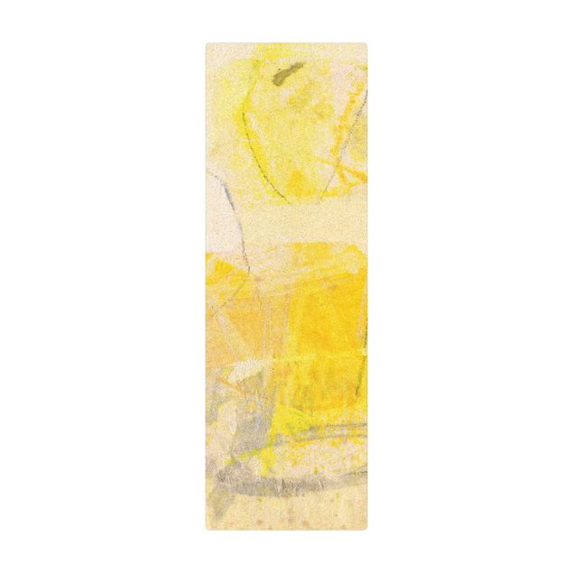 Tappetino di sughero - Bosco di limoni nelle montagne - Formato verticale 1:2